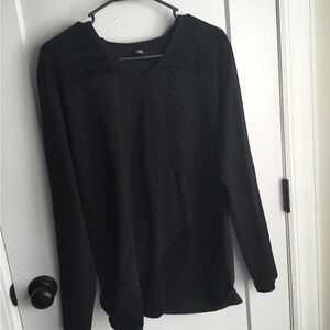 Elegant Black Women's Tunic Top Size XL